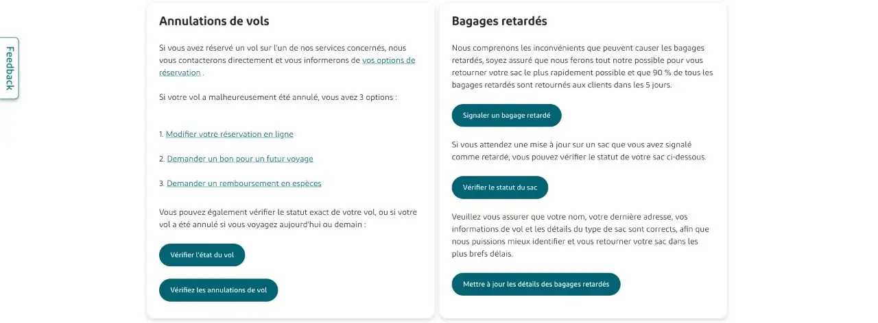 formulaire de contact aer lingus
