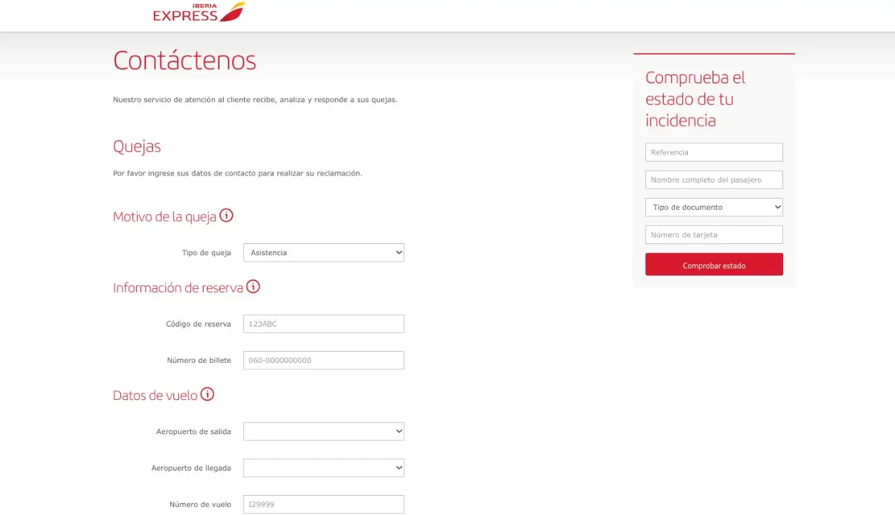 iberia express reclamaciones online