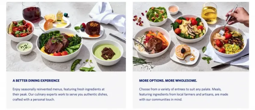 nformation about in flight meals
