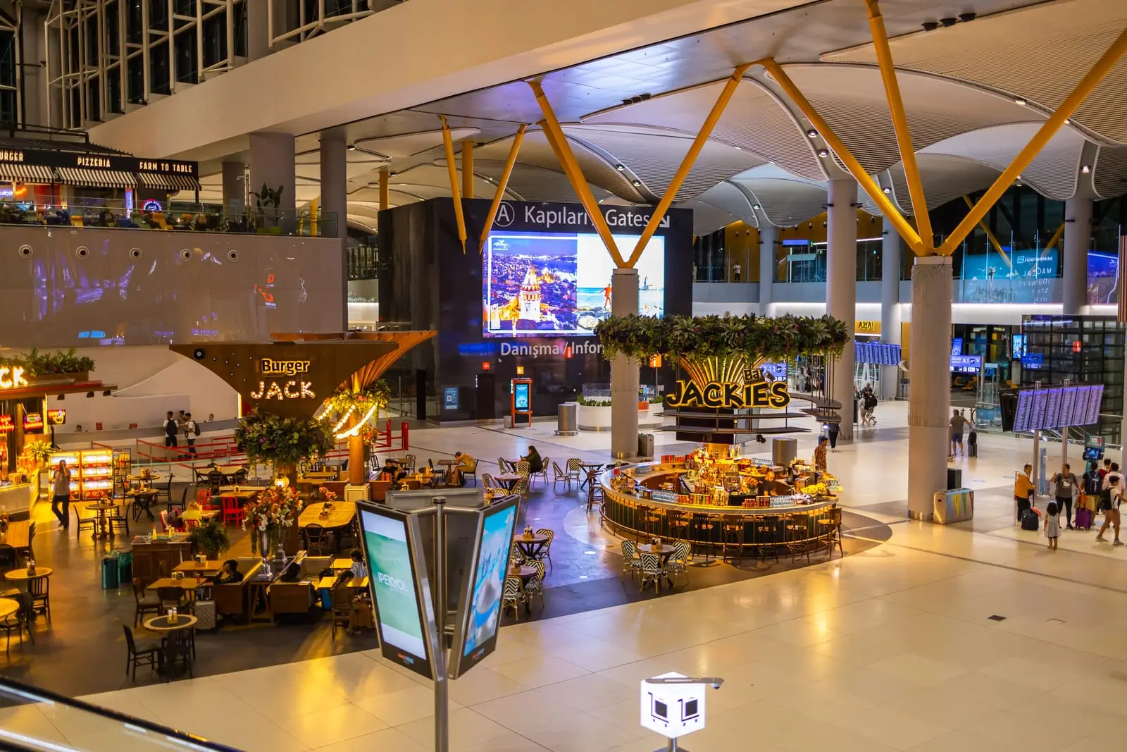 interior of international sabiha gokcen airport turkey