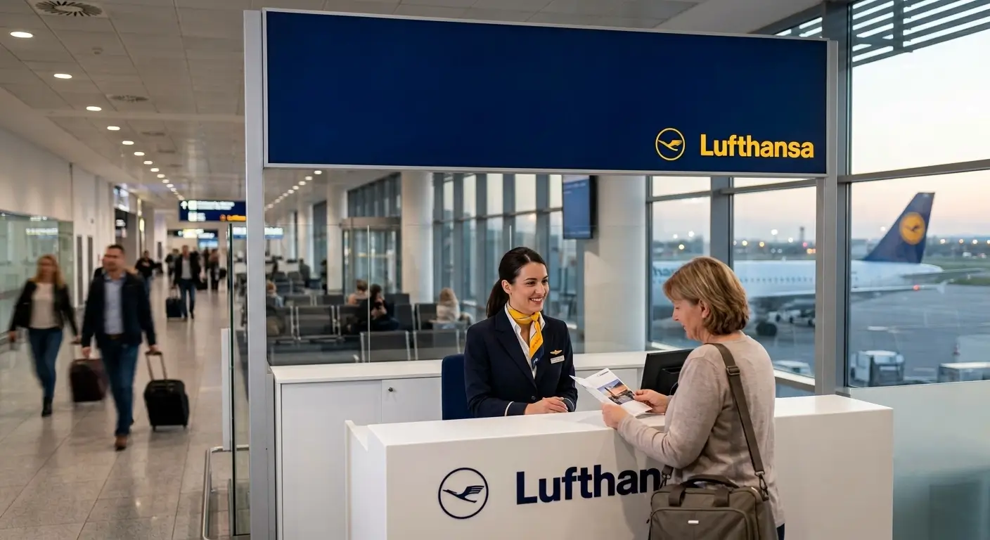 lufthansa &scaron;alter na aerodromu
