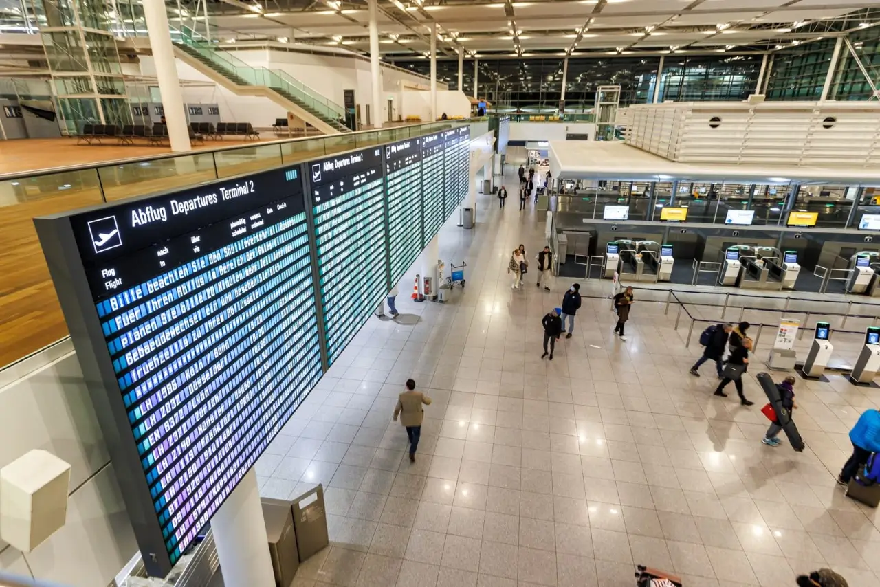 Lufthansa terminal 2 at munich airport