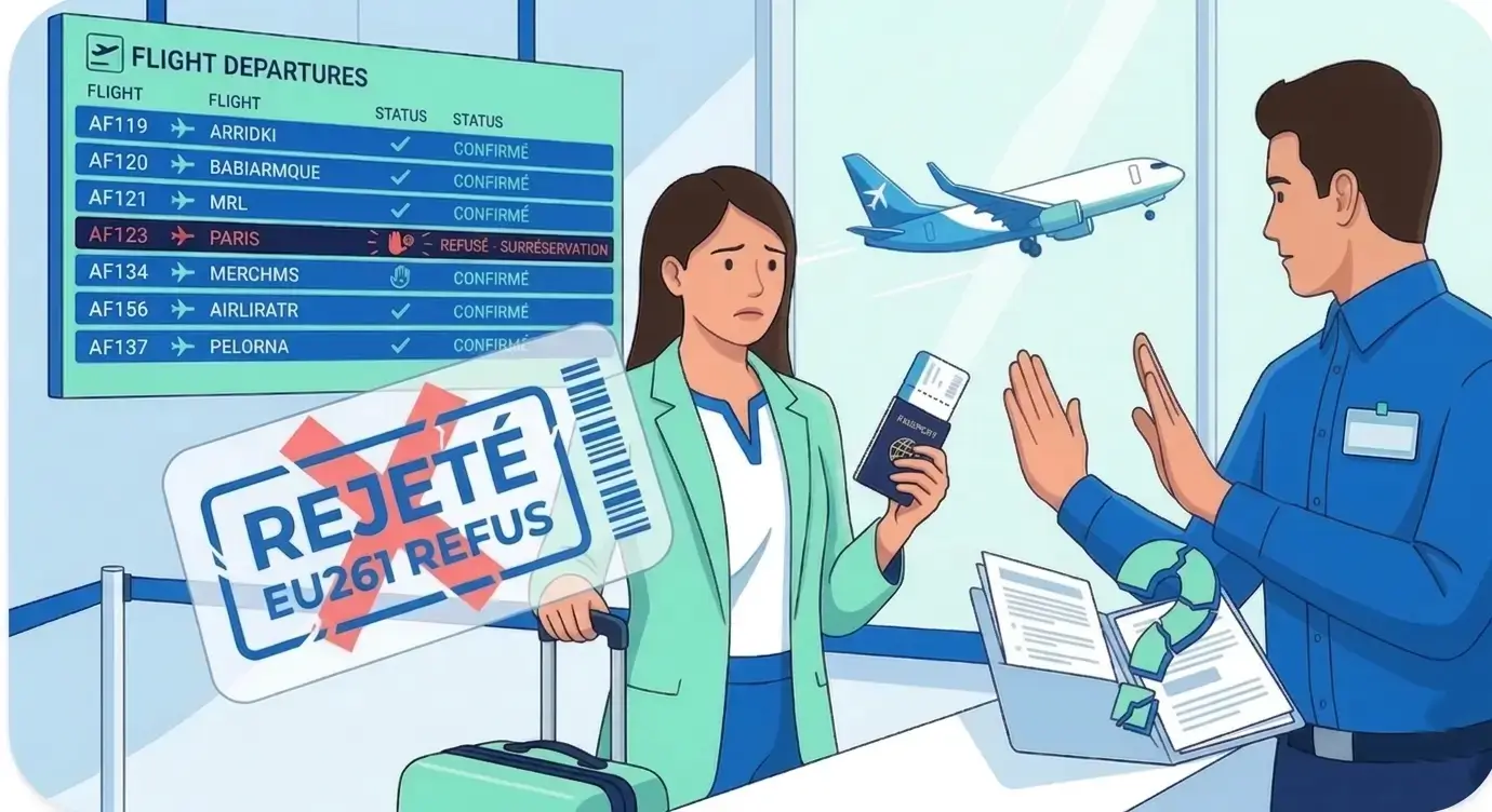 une passagere a ete refusee a l embarquement