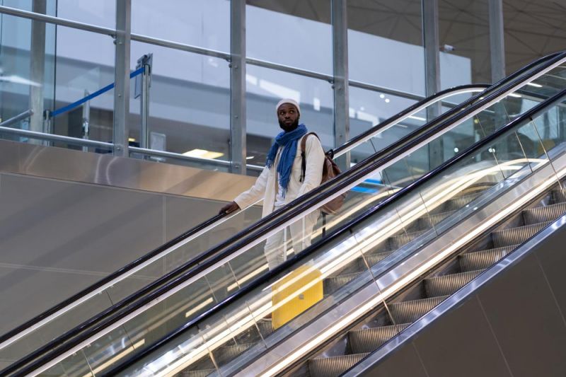 Passenger preparing to board after Dubai flight delays