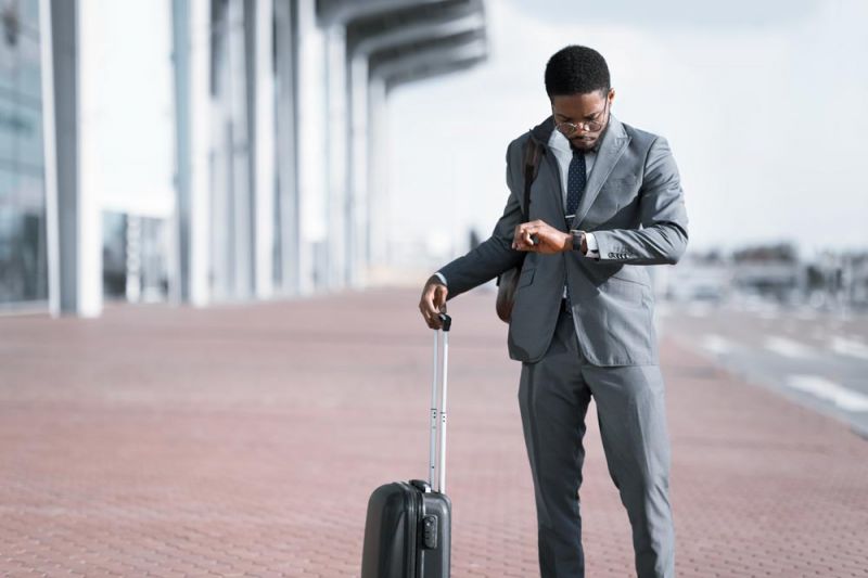 Passenger waiting after flights cancelled at Dubai Airport