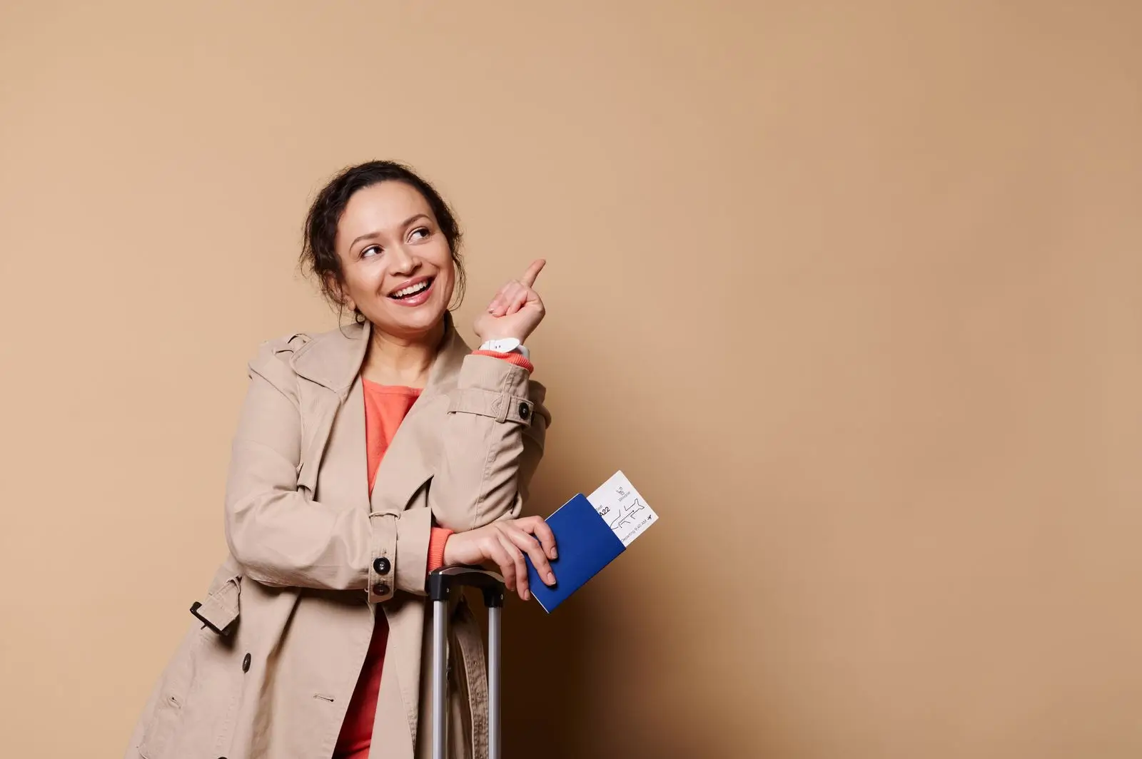 passenger with boarding pass in hands