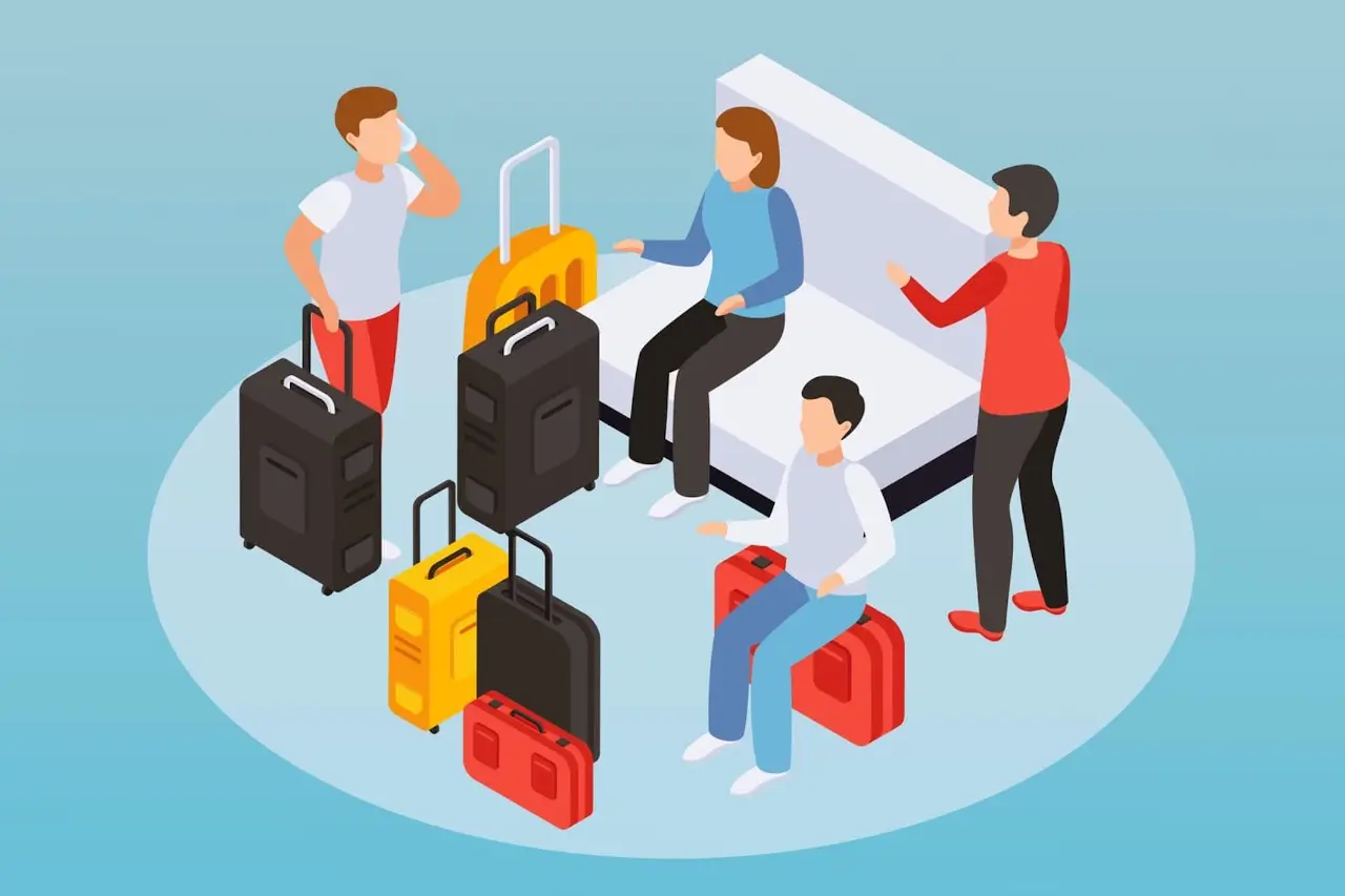 passengers waiting at airport