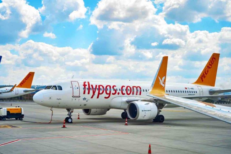 a Pegasus airplane on the tarmac