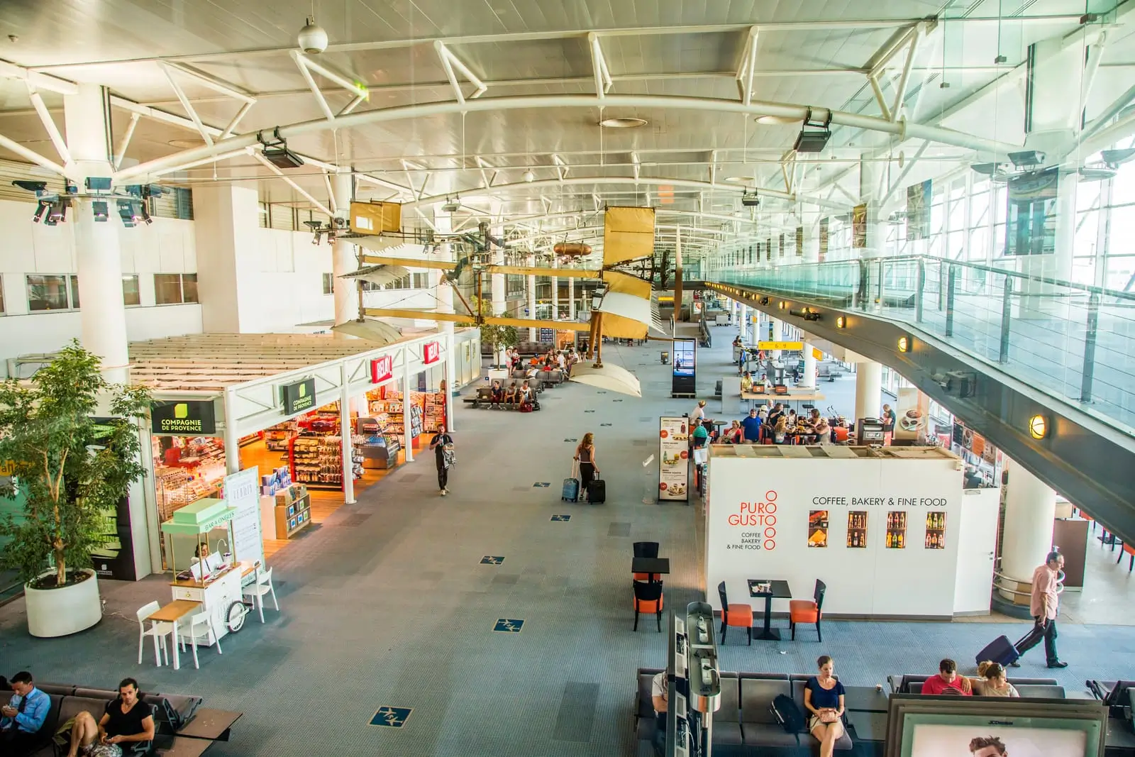 people in the terminal of marseille provence airport in marseille