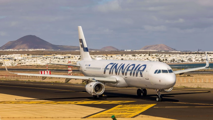Finnair-fly p&aring; rullebanen