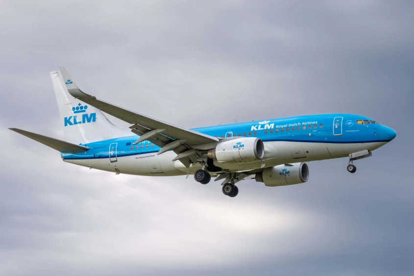 KLM-fly p&aring; himmelen