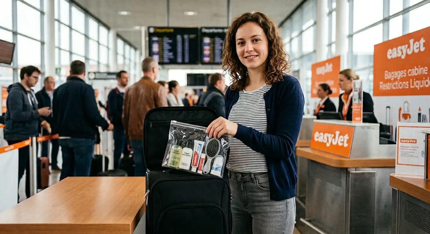 puis-je emporter une trousse de toilette dans mon bagage cabine easyJet
