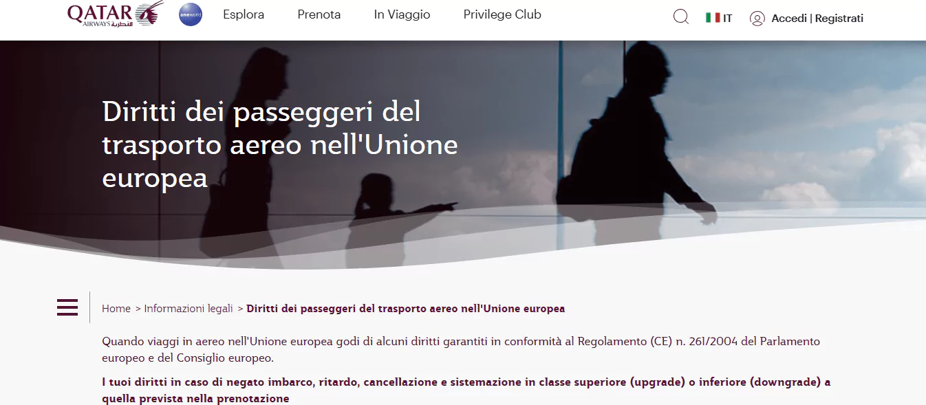Qatar Diritti del Passeggeri