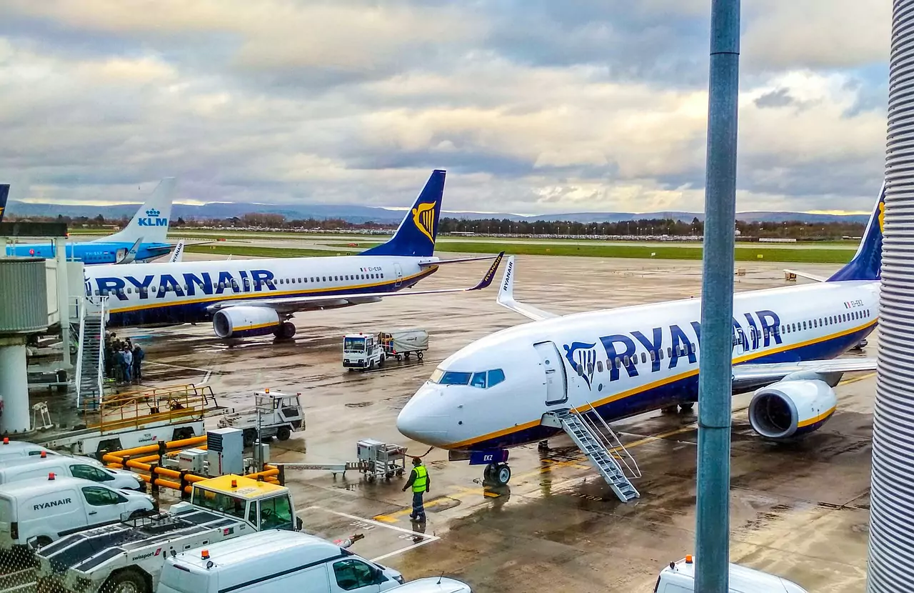 Ryanair plan pa flygplatsen