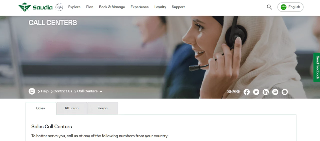 Saudia Call Center