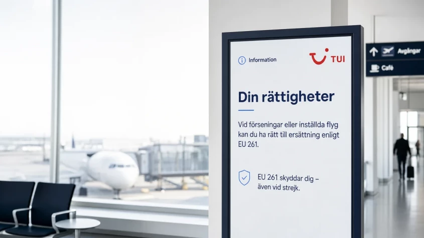 EU 261 skyddar dig vid TUI-strejk