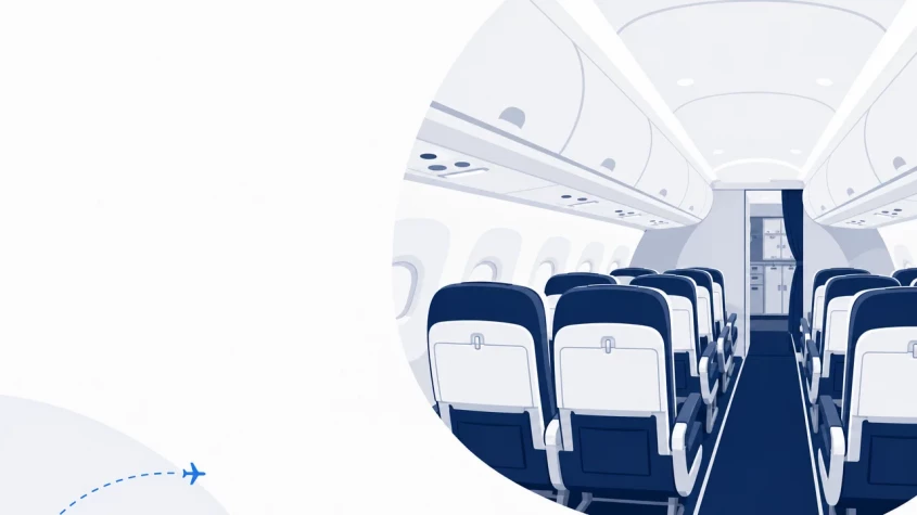 Interi&eacute;r letadla Boeing 737 Smartwings