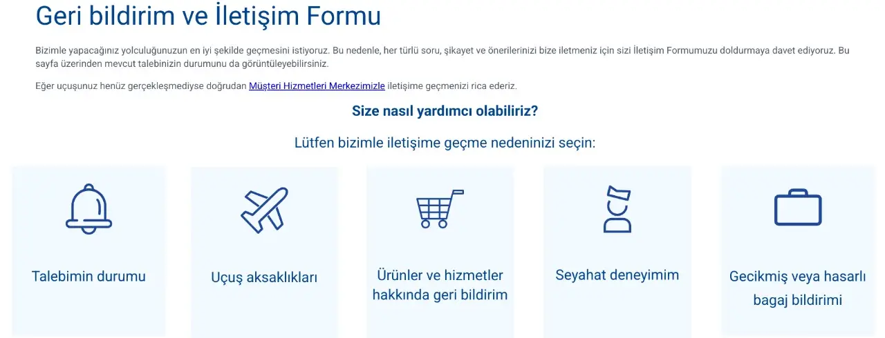 SunExpress sikayet formu
