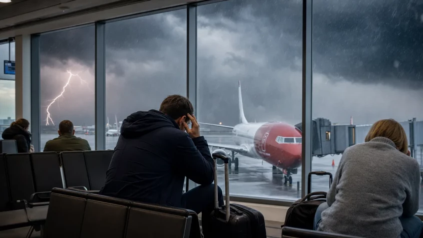 Extraordin&auml;ra omst&auml;ndigheter vid Norwegian flygf&ouml;rsening