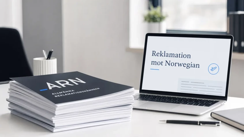 ARN reklamation mot Norwegian flygbolag