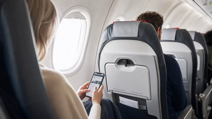 WiFi ombord p&aring; Norwegian flygplan