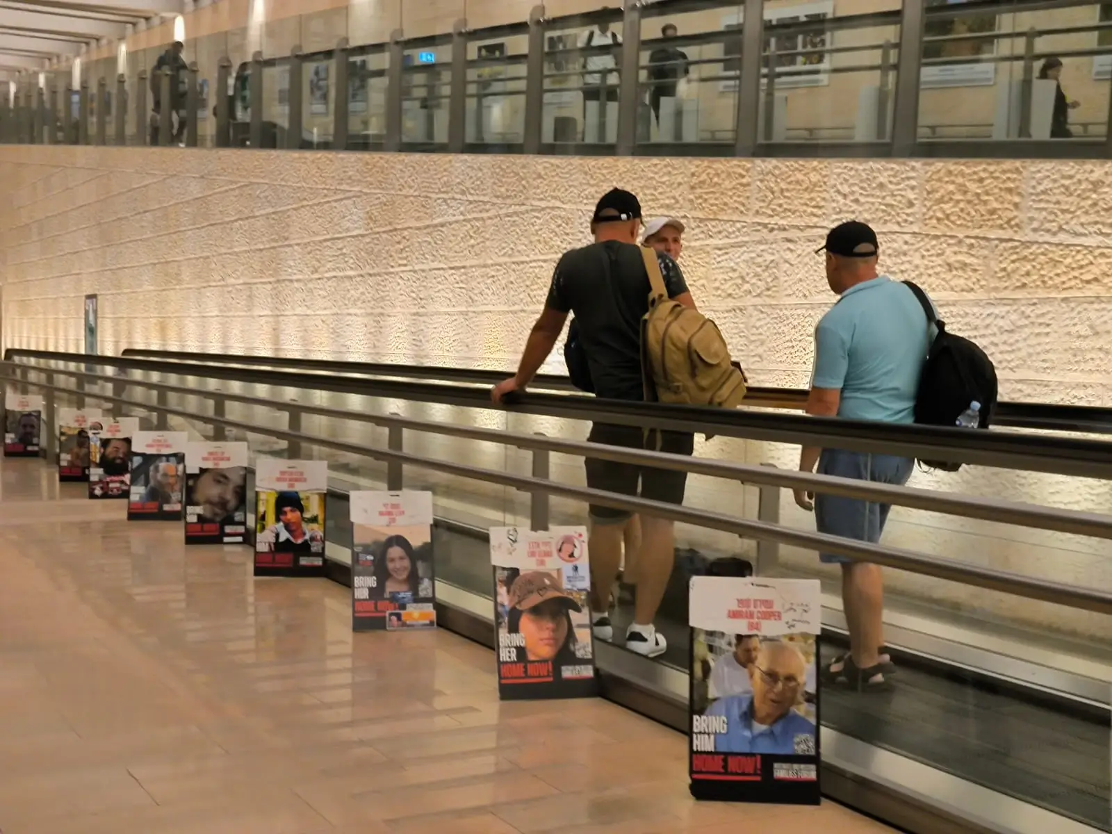 tel aviv israel ben gurion airport empty hallway inside