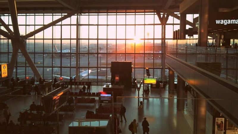 Many people have been stucked in the airport due to flights cancelled today