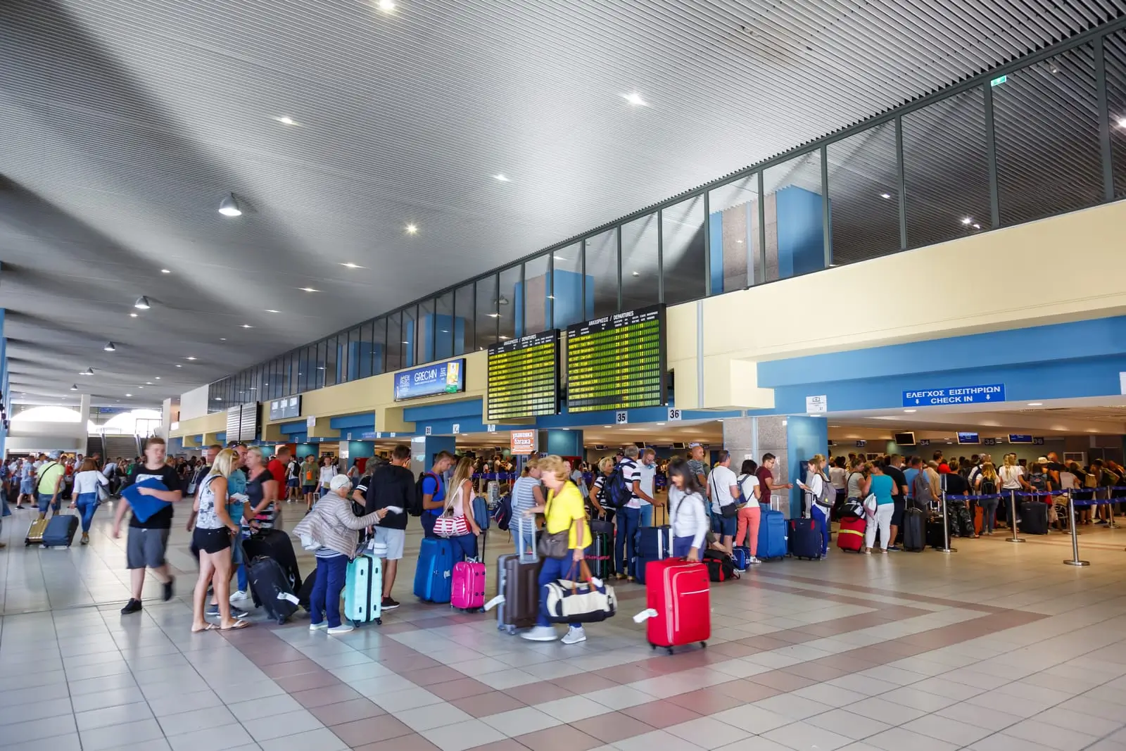 terminal rhodes airport rho in greece