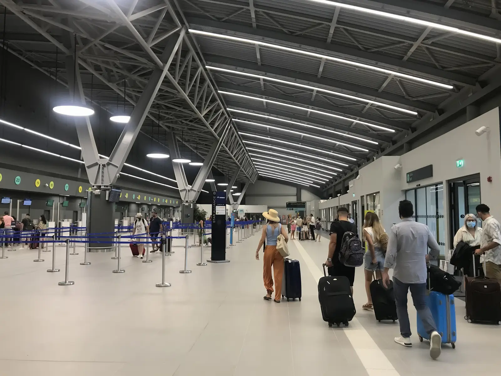 thessaloniki greece skg airport check in gates