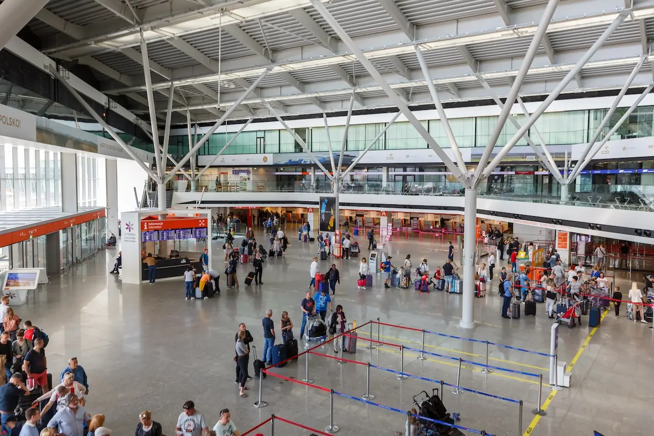 Warsaw airport terminal
