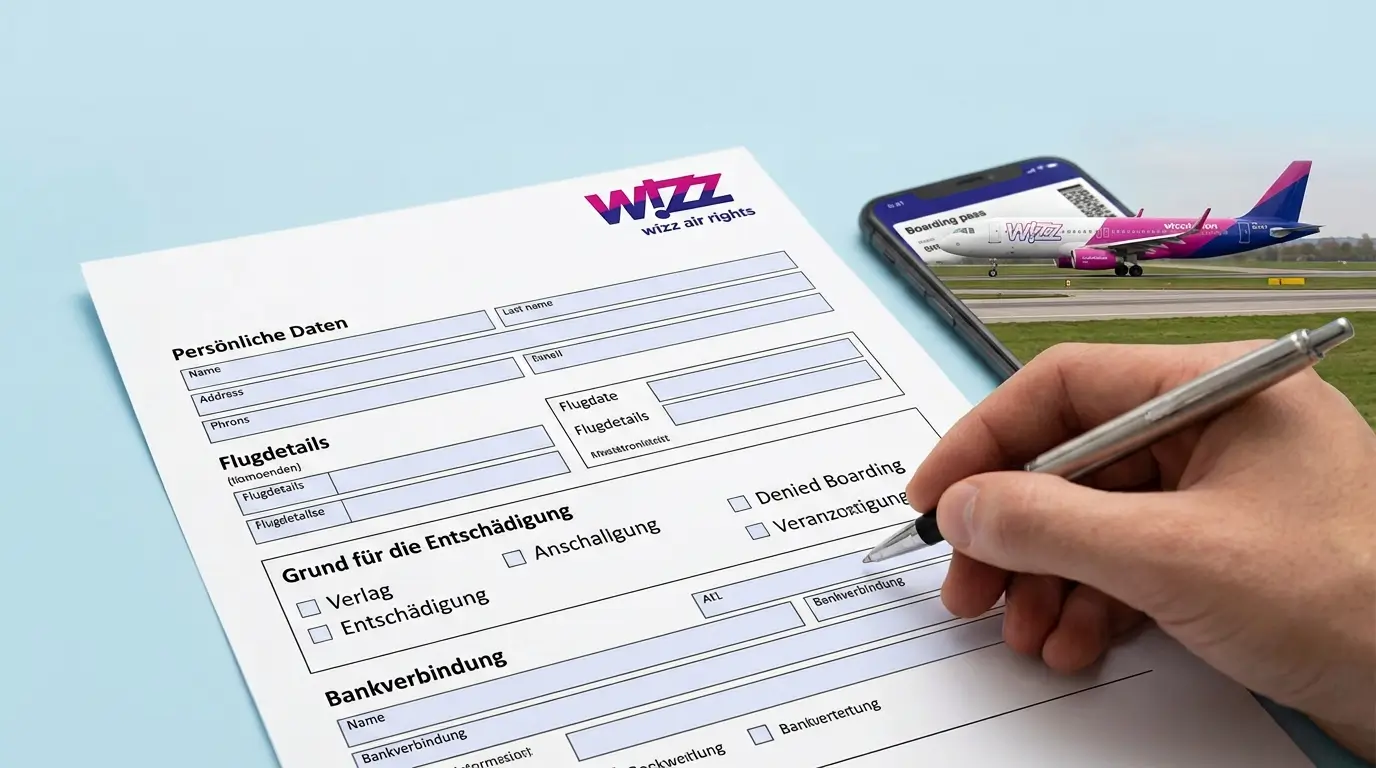 Wizz Air Entsch&auml;digungsformular