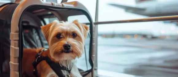 Como transportar cães em avião? Dicas para uma viagem tranquila