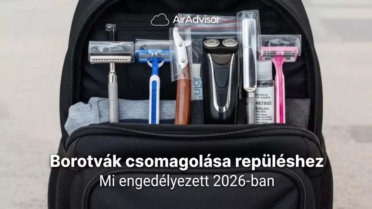 Borotva felvihető repülőre