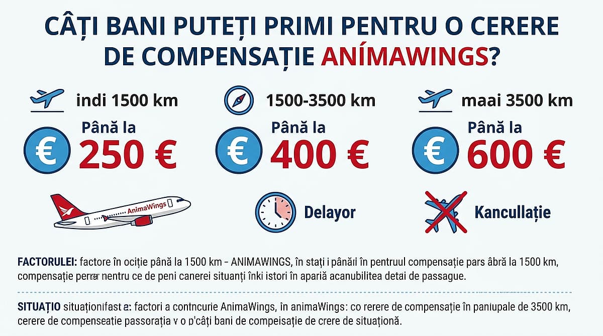 C&acirc;ți bani puteți primi pentru o cerere de compensație AnimaWings?