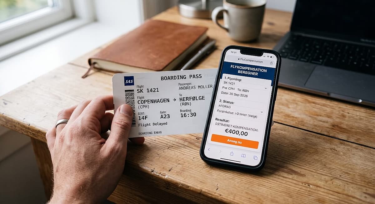 sas boardingkort kompensation mobil
