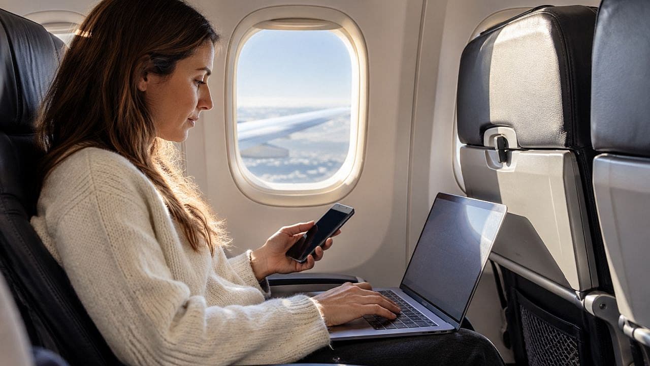 Hvordan har fly wifi i luften?
