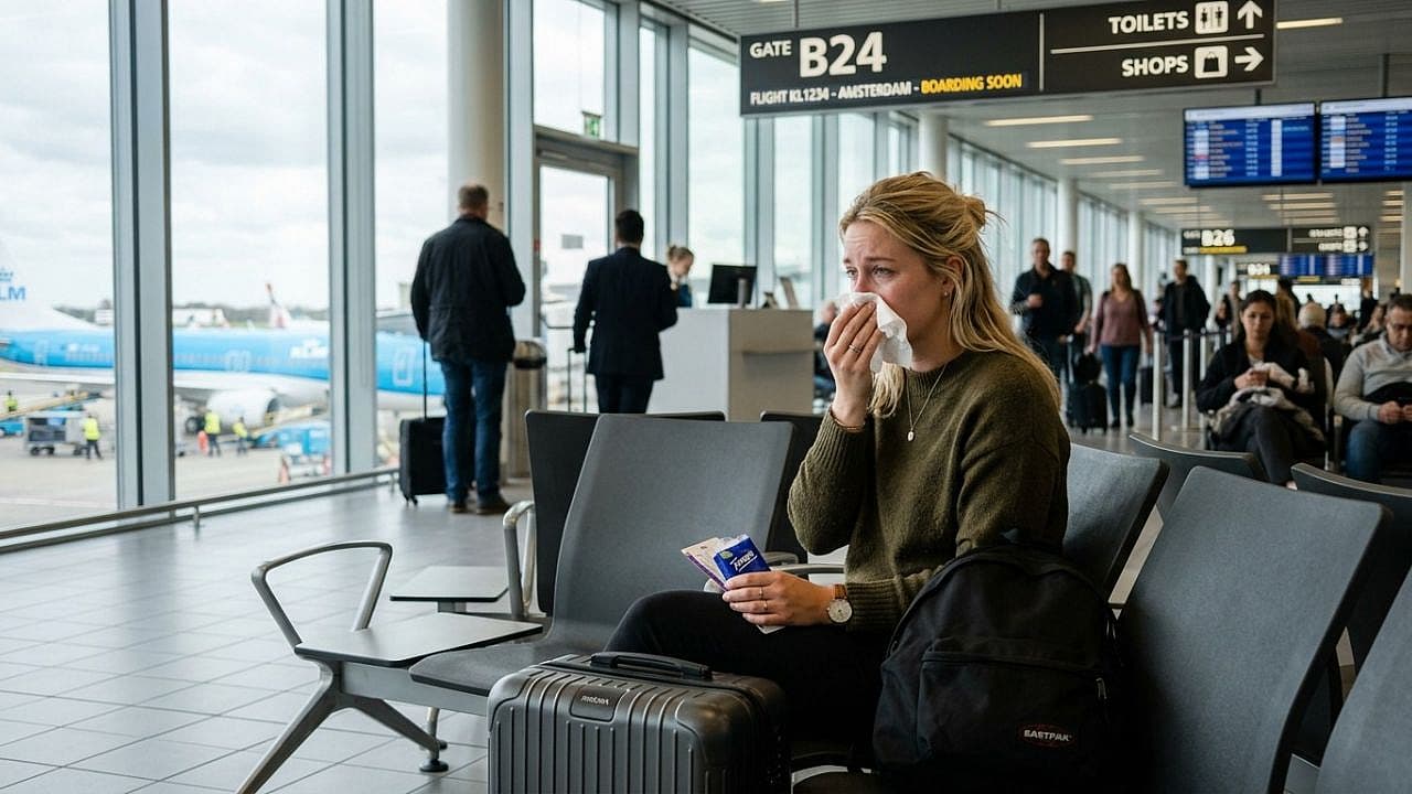 Vliegen als je ziek bent: moet je wel reizen?
