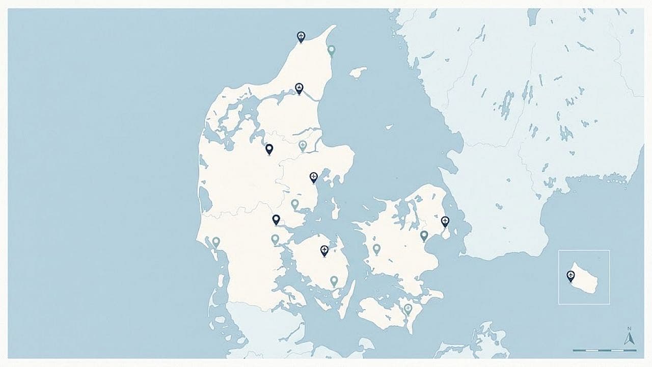 De største lufthavne i Danmark
