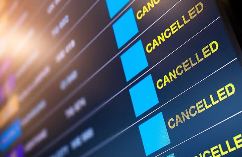 Principales raisons des annulations de vols
