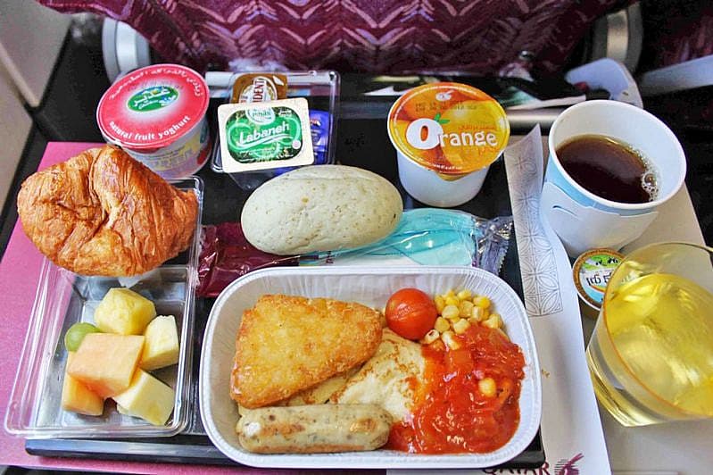 Qatar Airways &ndash; posiłki w samolocie