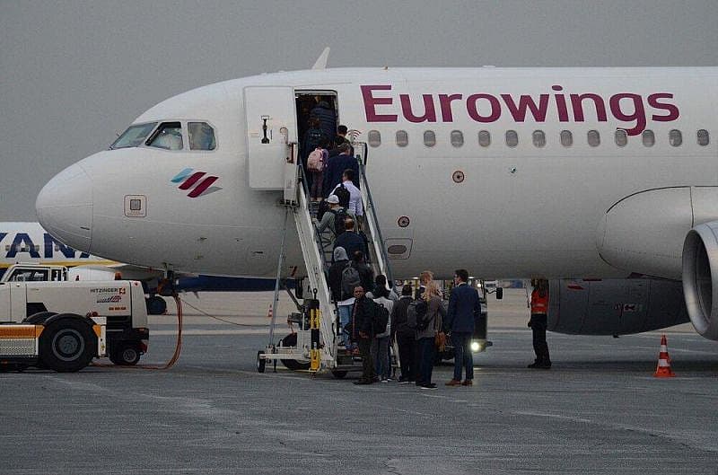 Eurowings flight boarding
