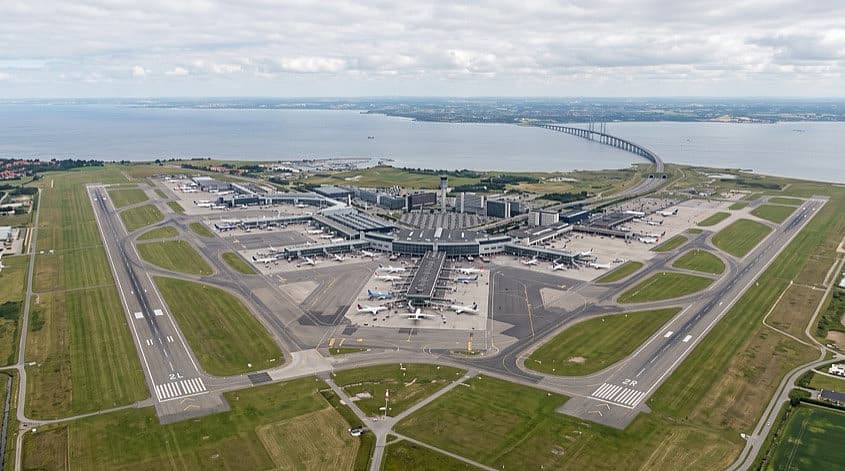 Luftfoto af K&oslash;benhavns Lufthavn Kastrup