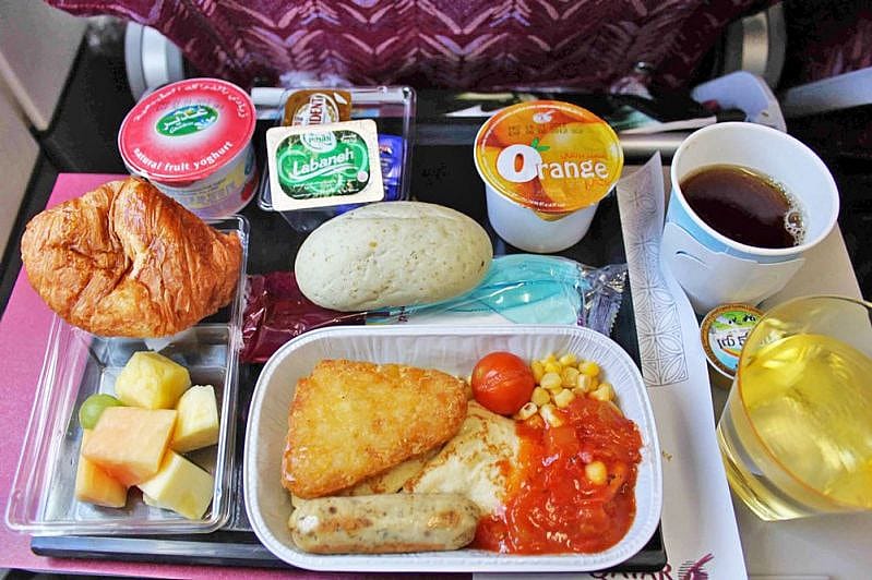 Qatar Airways &ndash; posiłki w samolocie