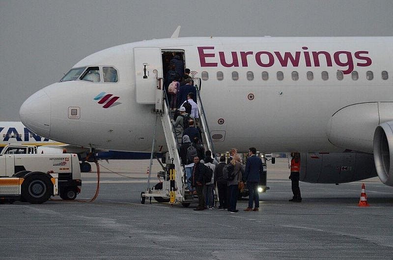 Eurowings flight boarding