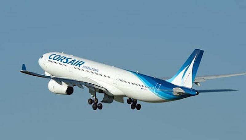 Corsair Flight in the air