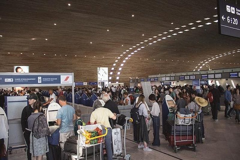 Sicherheitskontrolle am Flughafen