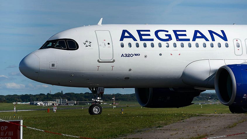 &Alpha;&epsilon;&rho;&omicron;&sigma;&kappa;ά&phi;&omicron;&sigmaf; Airbus A320neo &tau;&eta;&sigmaf; Aegean Airlines &sigma;&tau;&omicron;&nu; &delta;&iota;ά&delta;&rho;&omicron;&mu;&omicron; &tau;&omicron;&upsilon; &alpha;&epsilon;&rho;&omicron;&delta;&rho;&omicron;&mu;ί&omicron;&upsilon;
