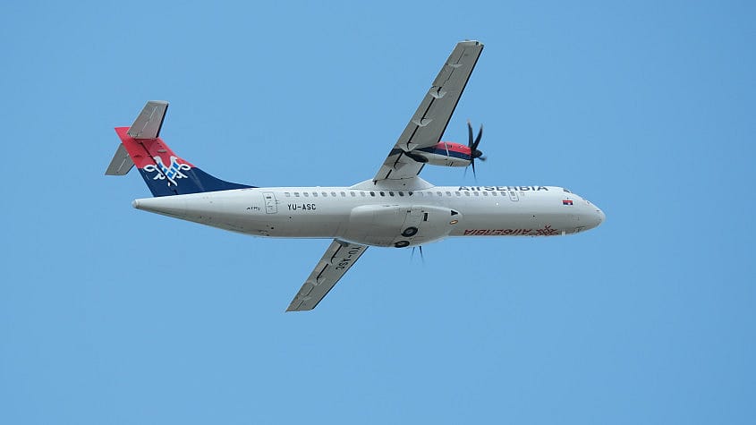 avion Air Serbia poleće sa aerodroma u Ni&scaron;u