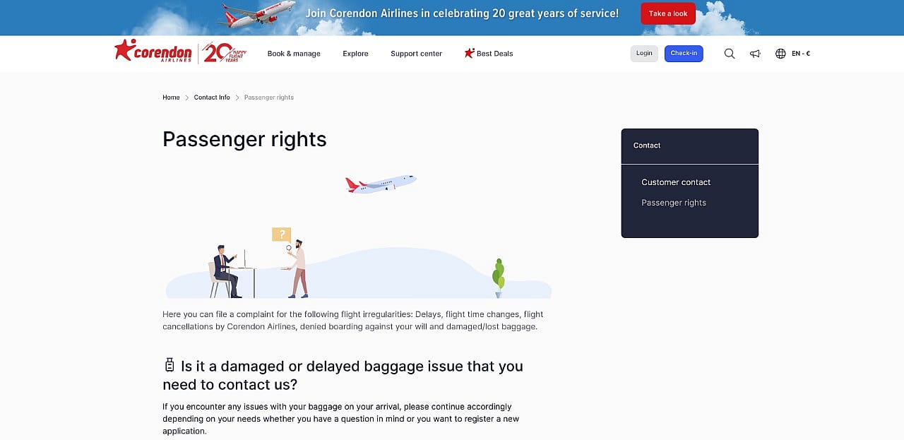 corendon airlines contact