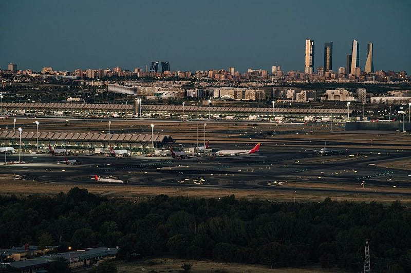 vista de todo o Aeroporto Adolfo Suarez Madrid